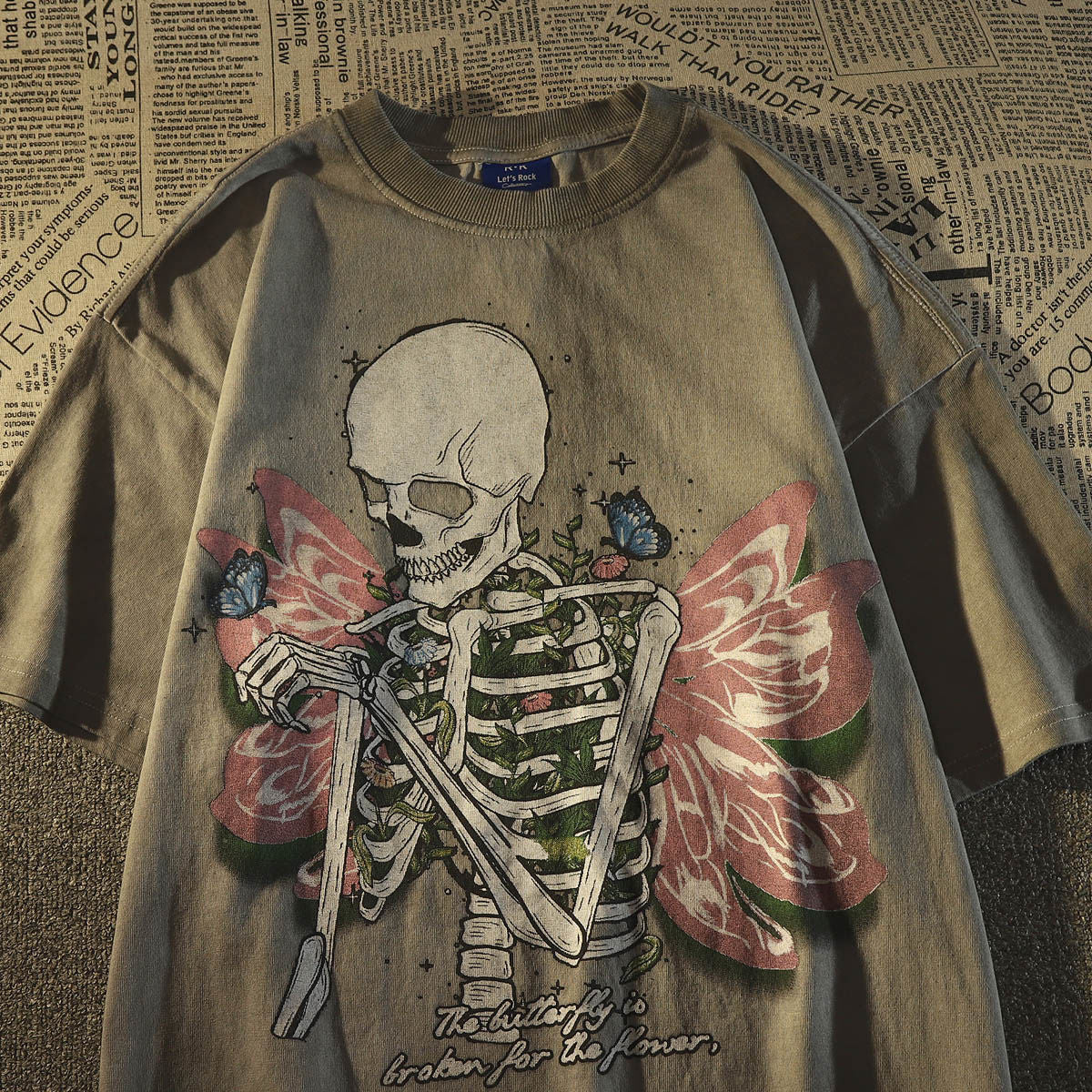 Skeleton Butterfly T-Shirt