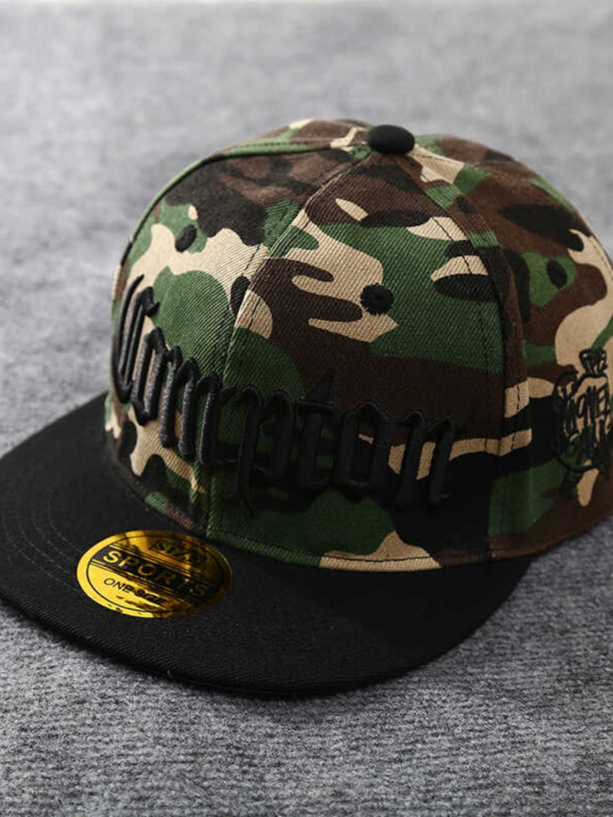 Camouflage hip-hop hat