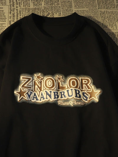 ZNQLOR Star Design T-Shirt