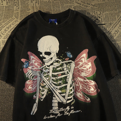 Skeleton Butterfly T-Shirt