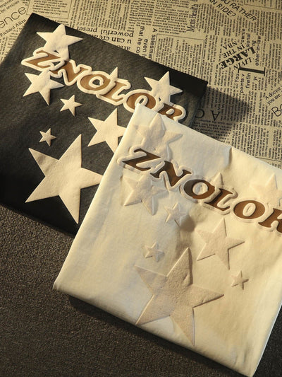 ZNQLOR Star Design T-Shirt