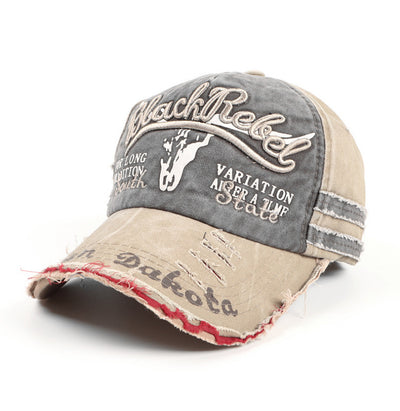 Vintage baby American style ripped baseball cap